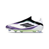 Adidas F50 Elite Laceless Black and Blue Firm Ground FG Football Boot