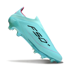 Adidas F50+ Elite Laceless Light Blue Firm Ground FG Football Boot