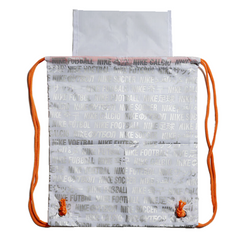 Nike Silver and Orange Boot Bag