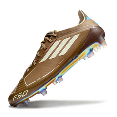Adidas F50 Elite Brown and Light Blue Firm Ground FG Football Boot