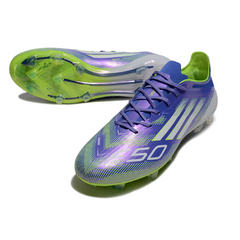 Adidas F50 Elite Light Purple and Green Firm Ground FG Football Boot