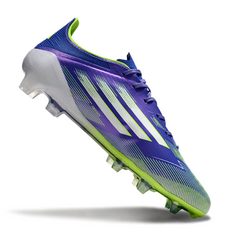 Adidas F50 Elite Light Purple and Green Firm Ground FG Football Boot