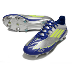 Adidas F50 Elite Silver and Blue Messi Mixed Studs SG Football Boot