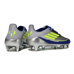 Adidas F50 Elite Silver and Blue Messi Mixed Studs SG Football Boot