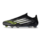 Adidas F50 Elite Laceless Black and White Firm Ground FG Football Boot