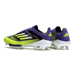 Adidas F50+ Elite Purple and Green Firm Ground FG Football Boot