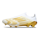 Adidas F50+ Elite Laceless White and Gold Firm Ground FG Football Boot