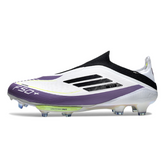 Adidas F50+ Elite Laceless Black and Orange Firm Ground FG Football Boot