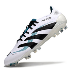 Adidas Predator 25 Elite White and Blue Firm Ground FG Football Boot