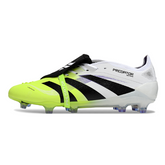 Adidas Predator 25 Tongue Elite White and Green Firm Ground FG Football Boot