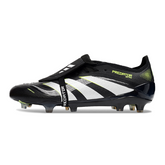 Adidas Predator 25 Elite Tongue Black White and Green Firm Ground FG Football Boot