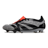 Chuteira Campo Adidas Predator 30 Elite Com Lingua FG Cinza e Preta - VENI Futebol