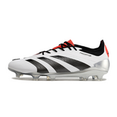 Chuteira Campo Adidas Predator 30 Elite FG Branca, Preta e Vermelha - VENI Futebol