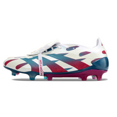 Adidas Predator 30 Elite FG mit Zunge in Weiß, Hellblau und Rosa - VENI Futebol
