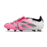 Adidas Predator 30 Elite Fußballschuhe für Naturrasen mit Zunge FG, weiß und rosa - VENI Futebol