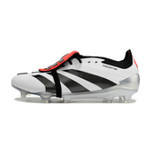 Adidas Predator 30 Elite FG Fußballschuhe mit Zunge, weiß und schwarz - VENI Futebol