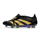 Adidas Predator 30 Elite Fußballschuh mit Zunge FG, Schwarz und Gold - VENI Futebol