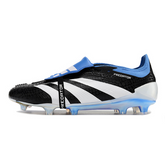 Chuteille für Naturrasen Adidas Predator 30 Elite mit Zunge FG in Schwarz, Weiß und Blau - VENI Futebol