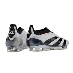 Chuteira Campo Adidas Predator 30 Elite Sem CadarΓ§o FG Prata e Preta - VENI Futebol