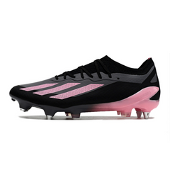 Chuteira Campo Adidas X Crazyfast.1 SG Ponta de Aluminio Preta e Rosa - VENI Futebol