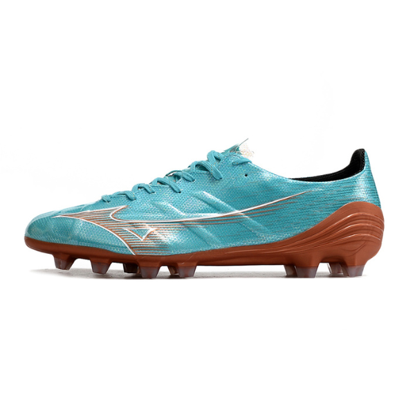Mizuno Alpha FG Fußballschuhe für Rasen in Hellblau - VENI Futebol