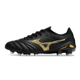 Mizuno Morelia Neo IV Elite Black and Gold Firm Ground FG Football Boot
