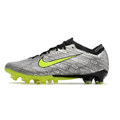 Chaussures de football Nike Air Zoom Mercurial Vapor 15 Elite AG grises et vertes - VENI Futebol
