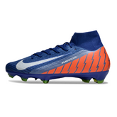 Nike Air Zoom Mercurial Superfly 10 Elite Blue and Orange Firm Ground FG Football Boot