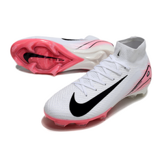 Nike Air Zoom Mercurial Superfly 10 Elite White and Light Pink Firm Ground FG Football Boot