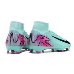 Nike Air Zoom Mercurial Superfly 10 Elite Light Blue and Pink Firm Ground FG Football Boot