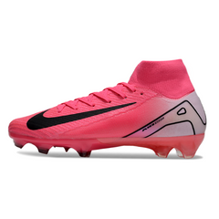Nike Air Zoom Mercurial Superfly 10 Elite Pink and White Firm Ground FG Football Boot