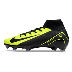 Nike Air Zoom Mercurial Superfly 10 Elite Black and Light Green Firm Ground FG Football Boot