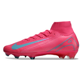 Nike Air Zoom Mercurial Superfly 10 Elite Pink and Light Blue Firm Ground FG Football Boot