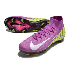 Nike Air Zoom Mercurial Superfly 10 Elite Purple and Green Firm Ground FG Football Boot
