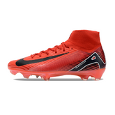 Rasen-Fußballschuhe Nike Air Zoom Mercurial Superfly 10 Elite FG in Rot und Schwarz - VENI Futebol