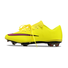 Nike Air Zoom Mercurial Vapor 10 Elite Yellow and Pink Firm Ground FG Football Boot