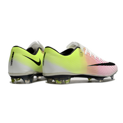 Nike Air Zoom Mercurial Vapor 10 Elite White Red and Yellow Firm Ground FG Football Boot