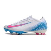 Nike Air Zoom Mercurial Vapor 16 Elite FG Fußballschuh für Naturrasen, Weiß, Blau und Rosa - VENI Futebol