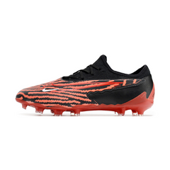 Crampons de football Nike Phantom GX Academy FG rouges et noirs - VENI Futebol