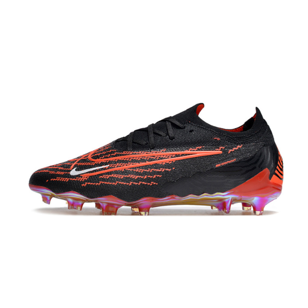 Chuteiras de futebol Nike Phantom GX Elite FG pretas e vermelhas - VENI Futebol