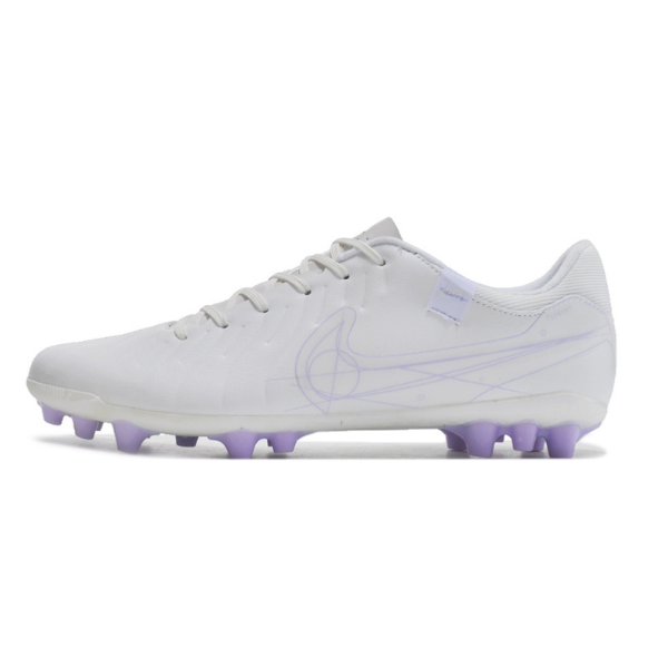 Nike Tiempo 10 Legend AG Academy Fußballschuhe für Kunstrasen, Weiß - VENI Futebol