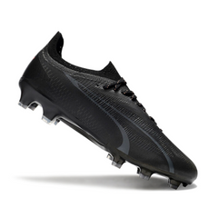 Chuteira Campo Puma Ultra Ultimate FG Preta e Vermelha - VENI Futebol