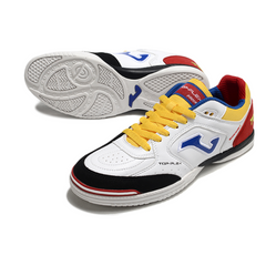 Joma Top Flex 24 IC White Red and Yellow Futsal IC Football Boot