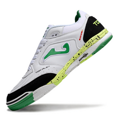 Joma Top Flex Rebound White Black and Green Indoor IC Football Boot