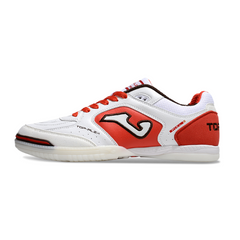 Joma Top Flex 24 IC White and Red Futsal Football Boot