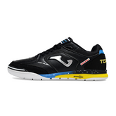 Joma Top Flex Rebound Black Blue and Yellow Indoor IC Football Boot