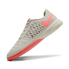 Nike Lunar Gato II IC Gray and Pink Indoor IC Football Boot
