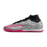 Nike Zoom Mercurial Superfly 9 Elite IC Futsal-Schuh Grau und Rosa - VENI Futebol