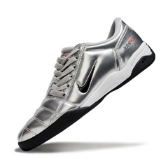 Nike Total 90 III Silver and Red Indoor IC Football Boot