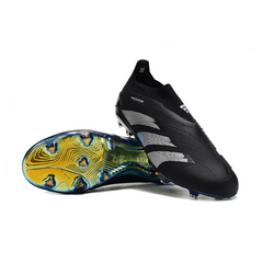 Kinder-Rasenfußballschuhe Adidas Predator 30 Elite schnürlos FG, schwarz-weiß - VENI Futebol